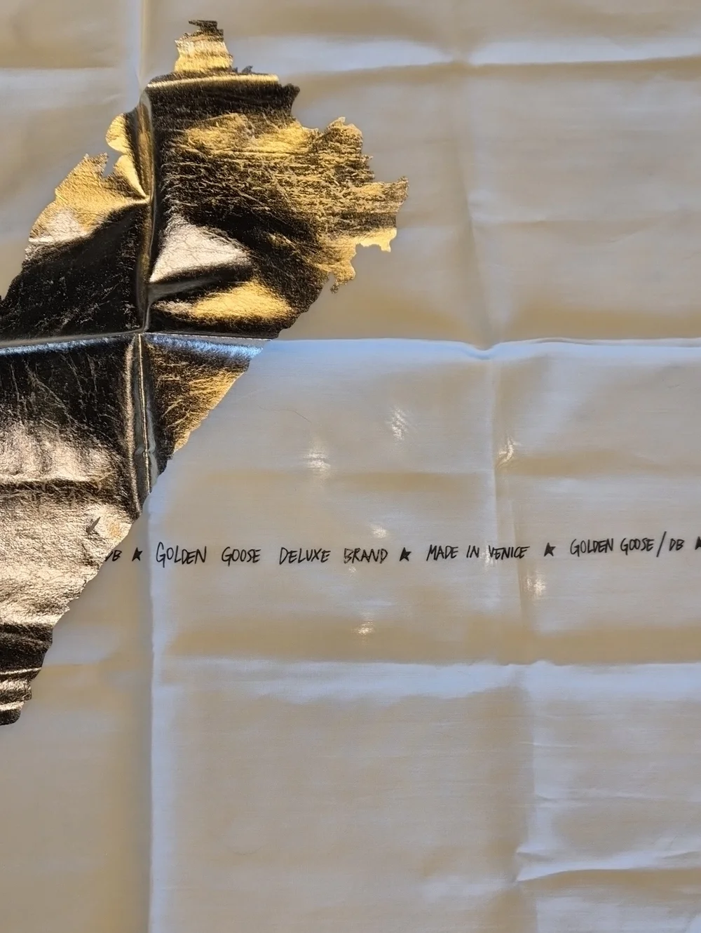 Golden Goose Gold Foil Bandana